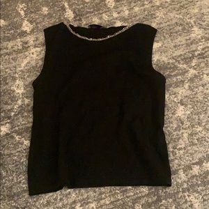 Black Alberta Ferretti Top with good accent